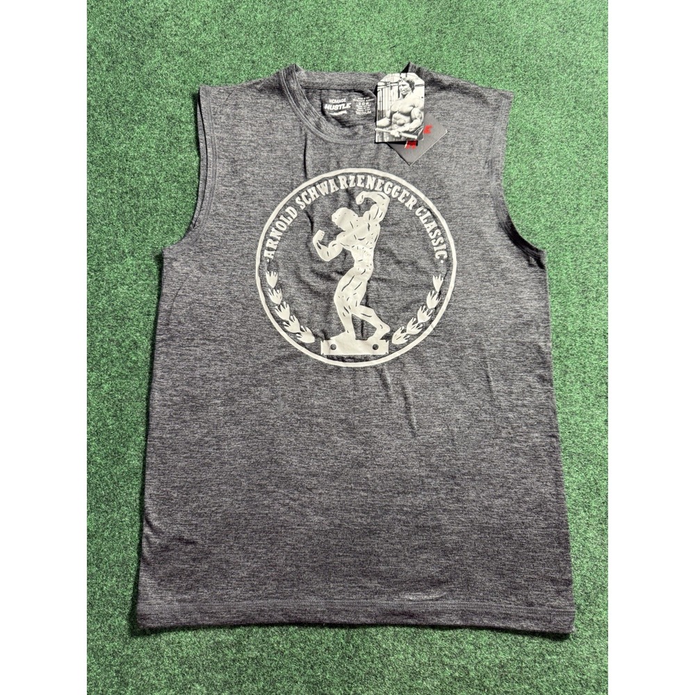 Homage Hustle Gray‎ Women's Medium Arnold Classic Body Building Tank Top NWT